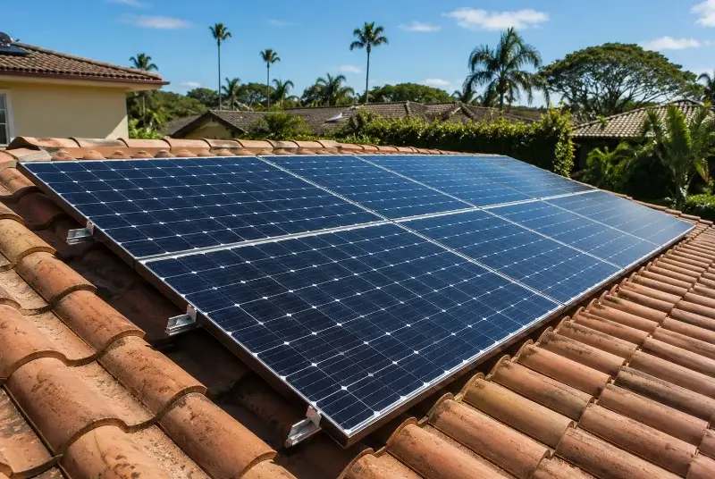 Installation de panneaux solaires au Barp